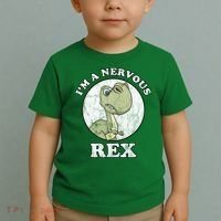 I'm A Nervous Rex Funny Dinosaur Toddler T-Shirt thumb 2