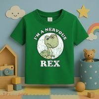I'm A Nervous Rex Funny Dinosaur Toddler T-Shirt thumb 3