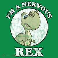 I'm A Nervous Rex Funny Dinosaur Toddler T-Shirt thumb 4