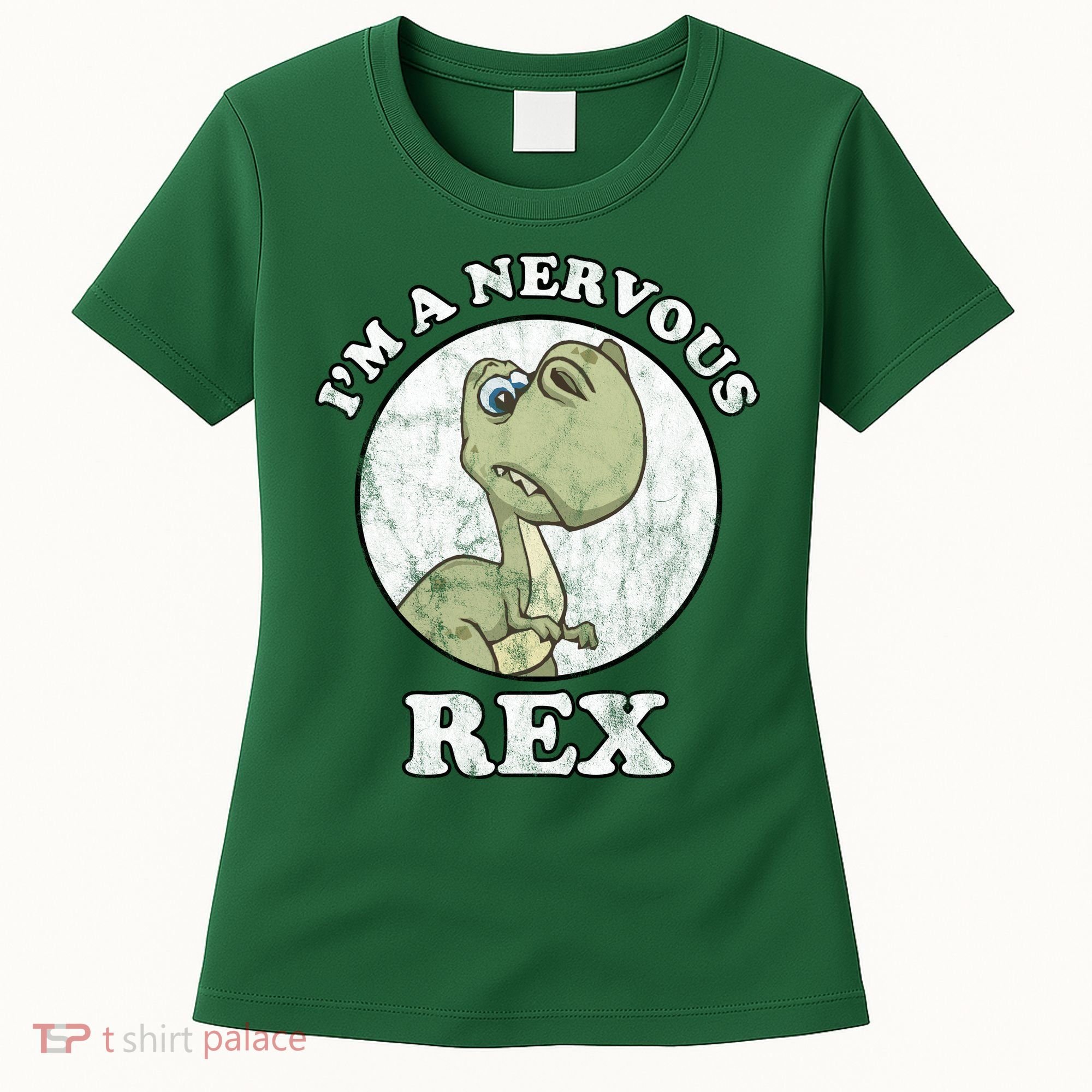I'm A Nervous Rex Funny Dinosaur Women's T-Shirt
