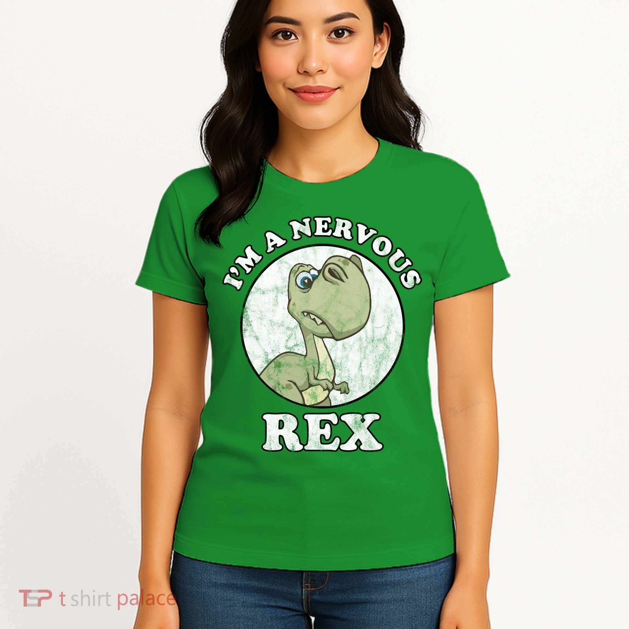 I'm A Nervous Rex Funny Dinosaur Women's T-Shirt