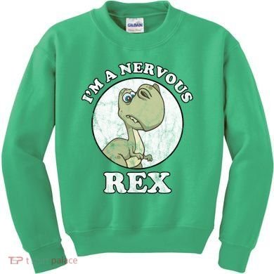 I'm A Nervous Rex Funny Dinosaur Kids Sweatshirt
