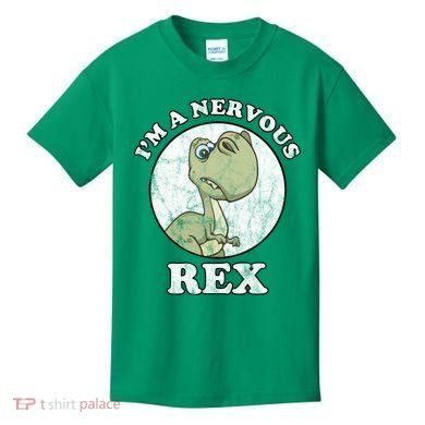 I'm A Nervous Rex Funny Dinosaur Kids T-Shirt
