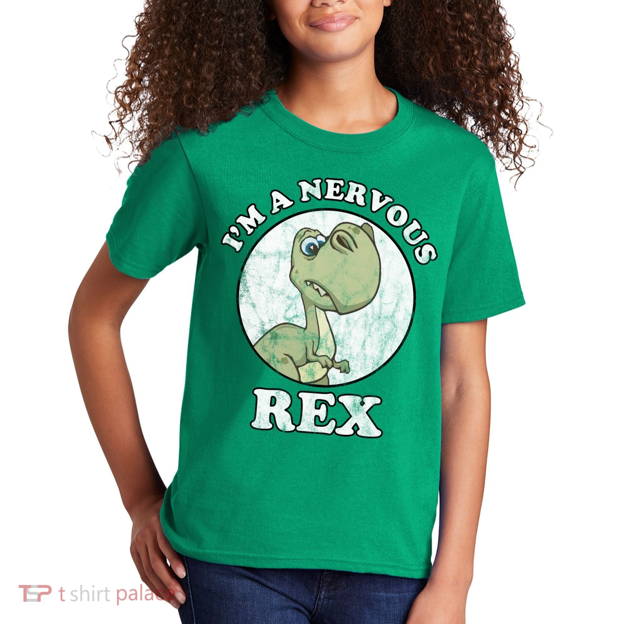 I'm A Nervous Rex Funny Dinosaur Kids T-Shirt