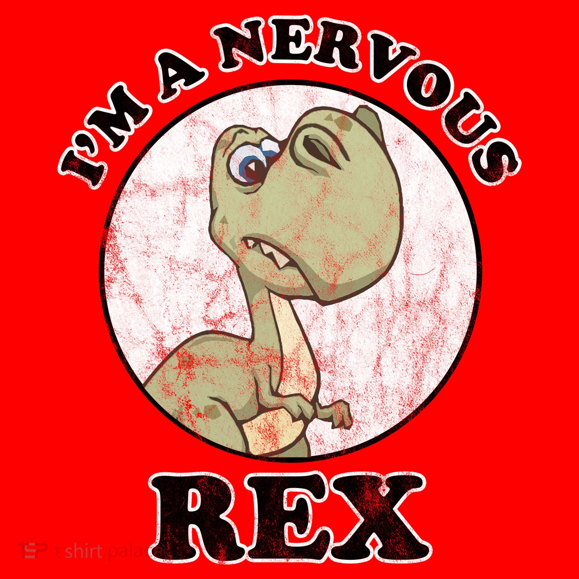 I'm A Nervous Rex Funny Dinosaur Santa Hat
