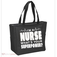 I'm A Nurse What's Your Superpower Tote Bag thumb 2