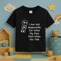 I Am Not Responsible For What My Face Does When You Talk Toddler T-Shirt thumb 3