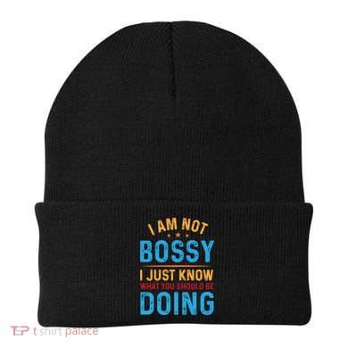 I Am Not Bossy I Just Know What You Should Be Doing Cute Gift Beanie