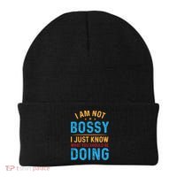 I Am Not Bossy I Just Know What You Should Be Doing Cute Gift Beanie thumb 0