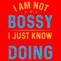 I Am Not Bossy I Just Know What You Should Be Doing Cute Gift Santa Hat thumb 1