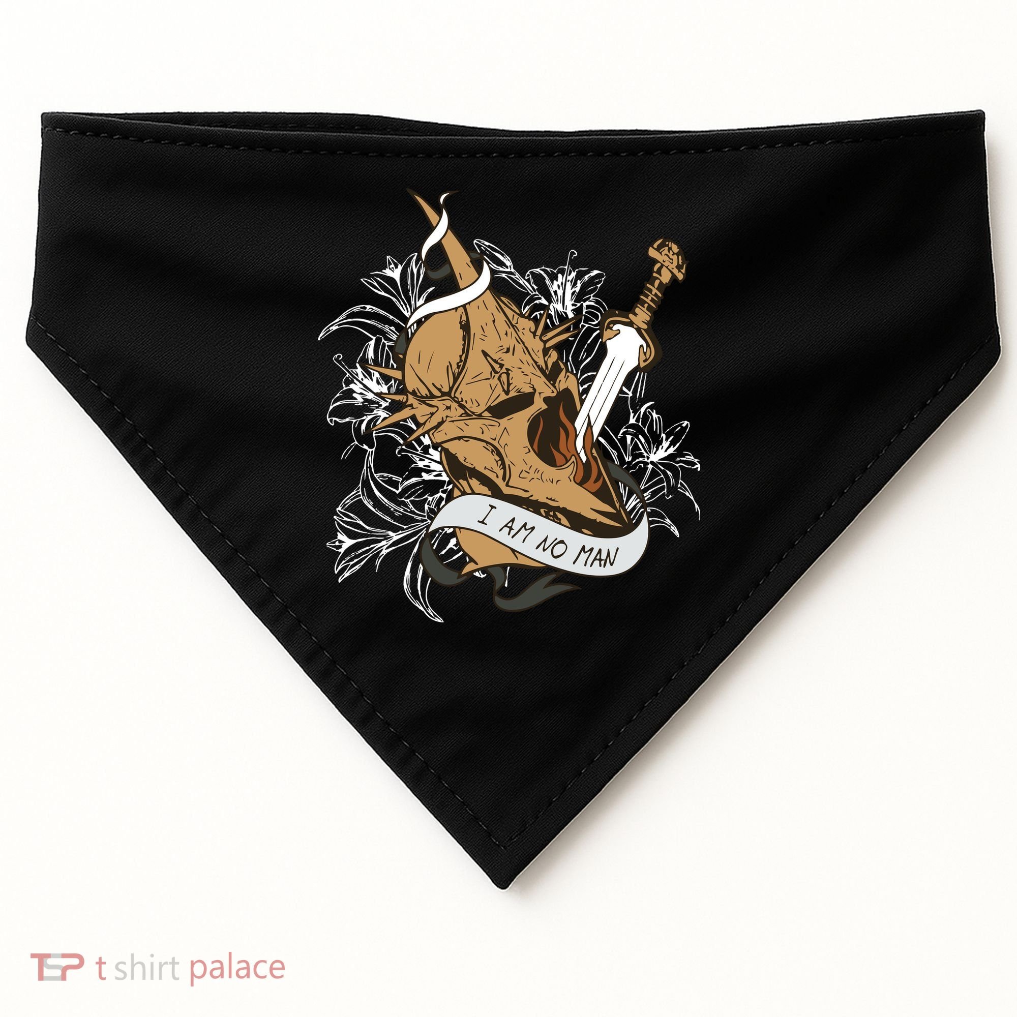 I Am No Man Eowyn Book Lover Gift Lotr USA-Made Doggie Bandana