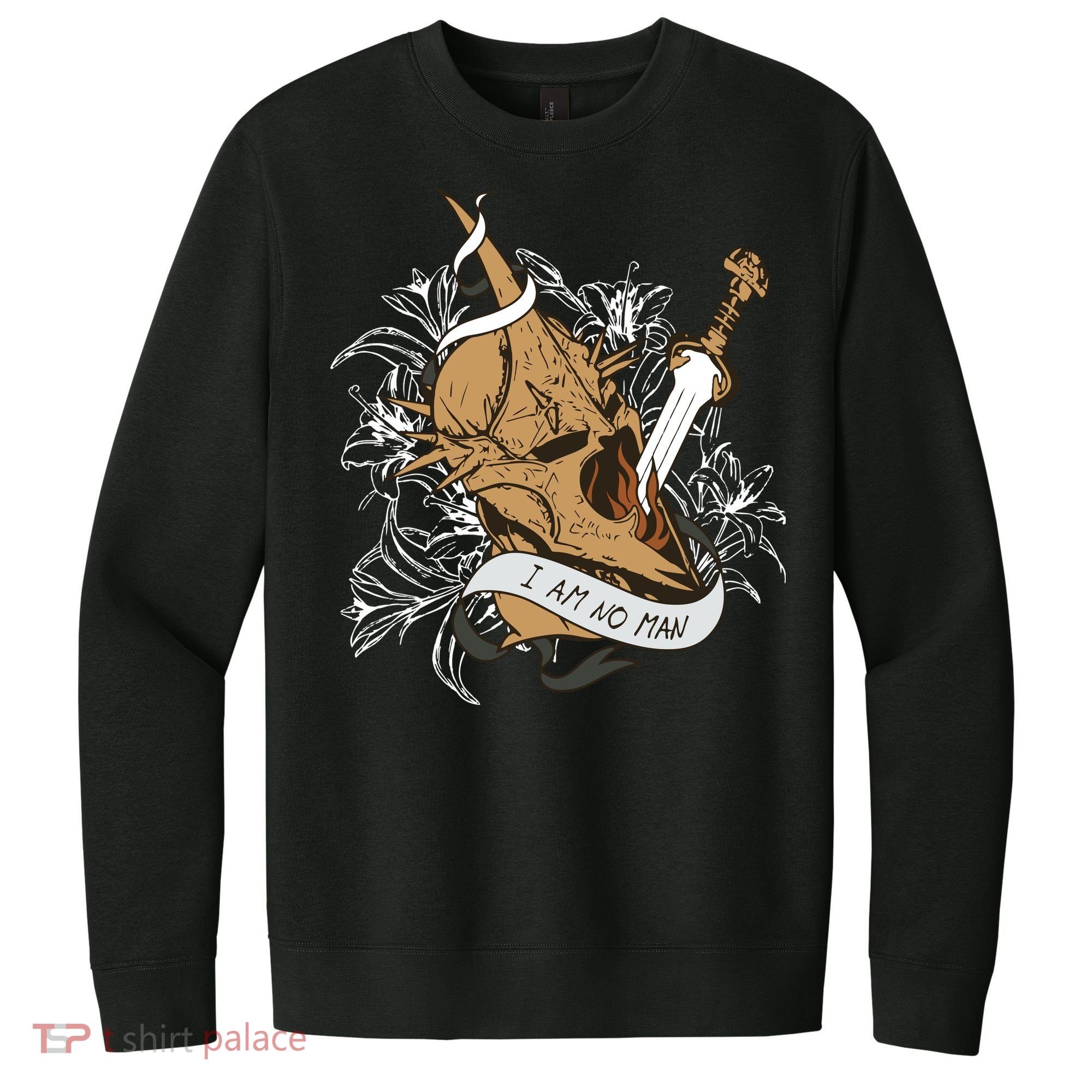 I Am No Man Eowyn Book Lover Gift Lotr V.I.T. Fleece Crew Sweatshirt