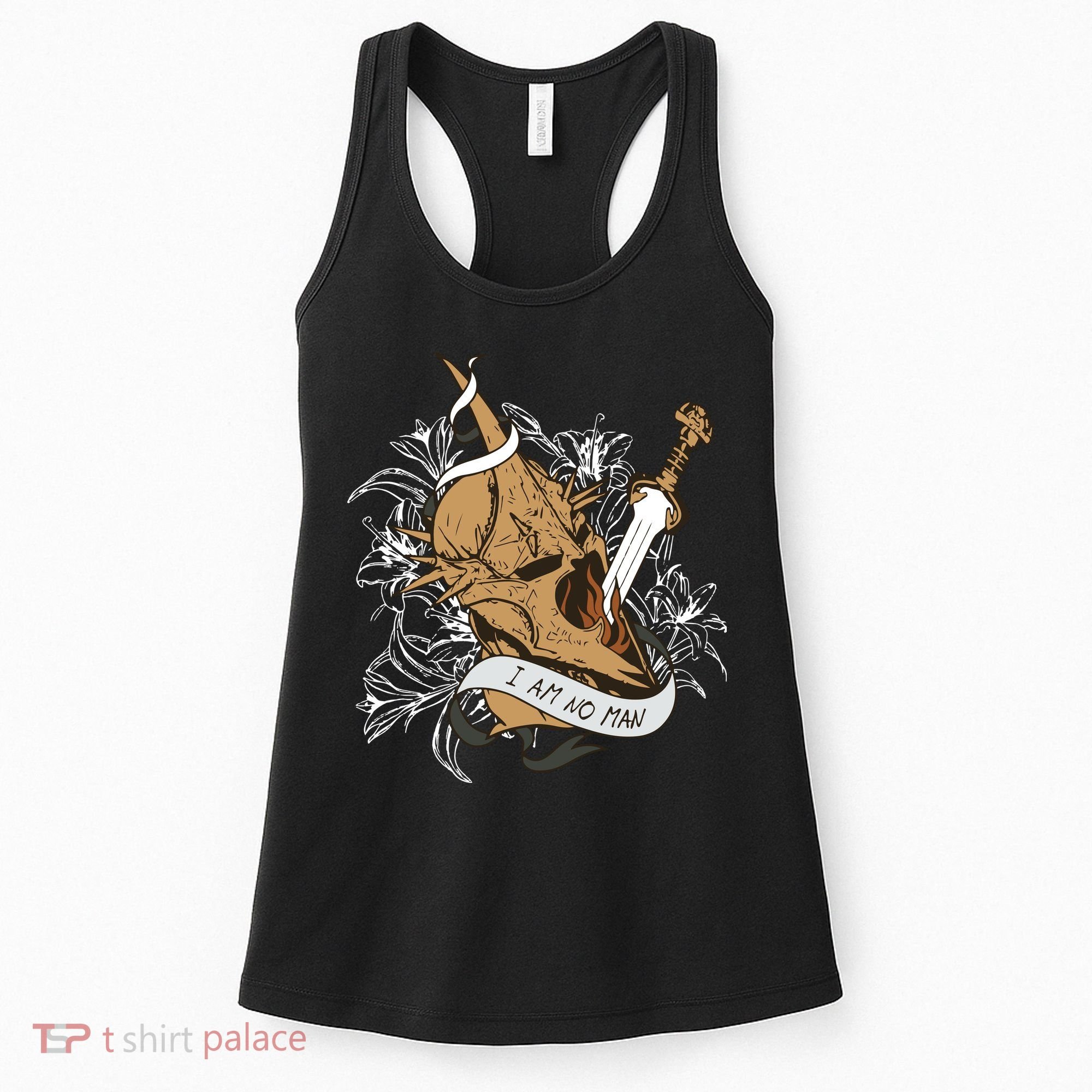 I Am No Man Eowyn Book Lover Gift Lotr Women's Tank Top