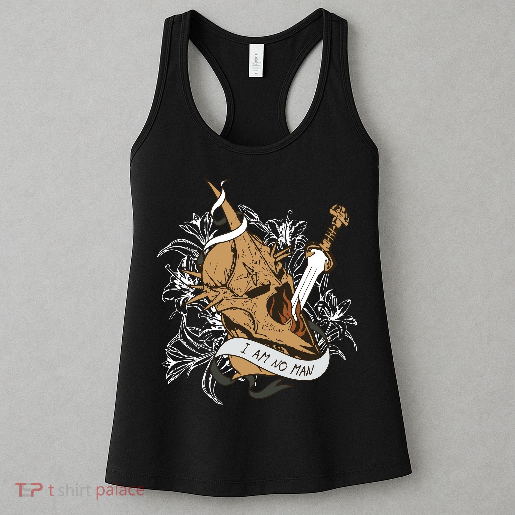 I Am No Man Eowyn Book Lover Gift Lotr Women's Tank Top