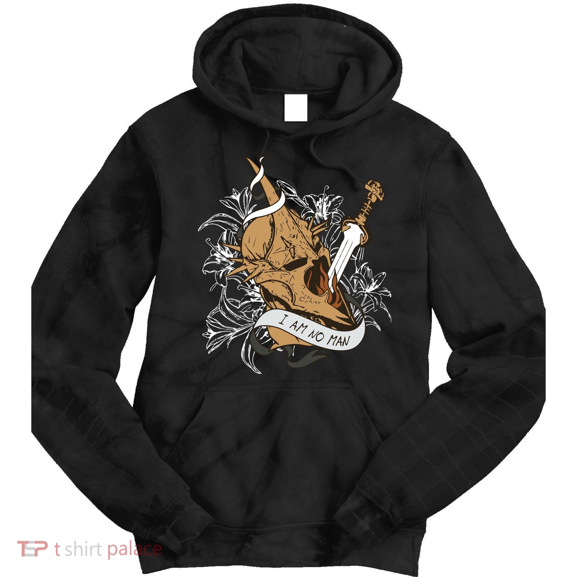 I Am No Man Eowyn Book Lover Gift Lotr Tie Dye Hoodie