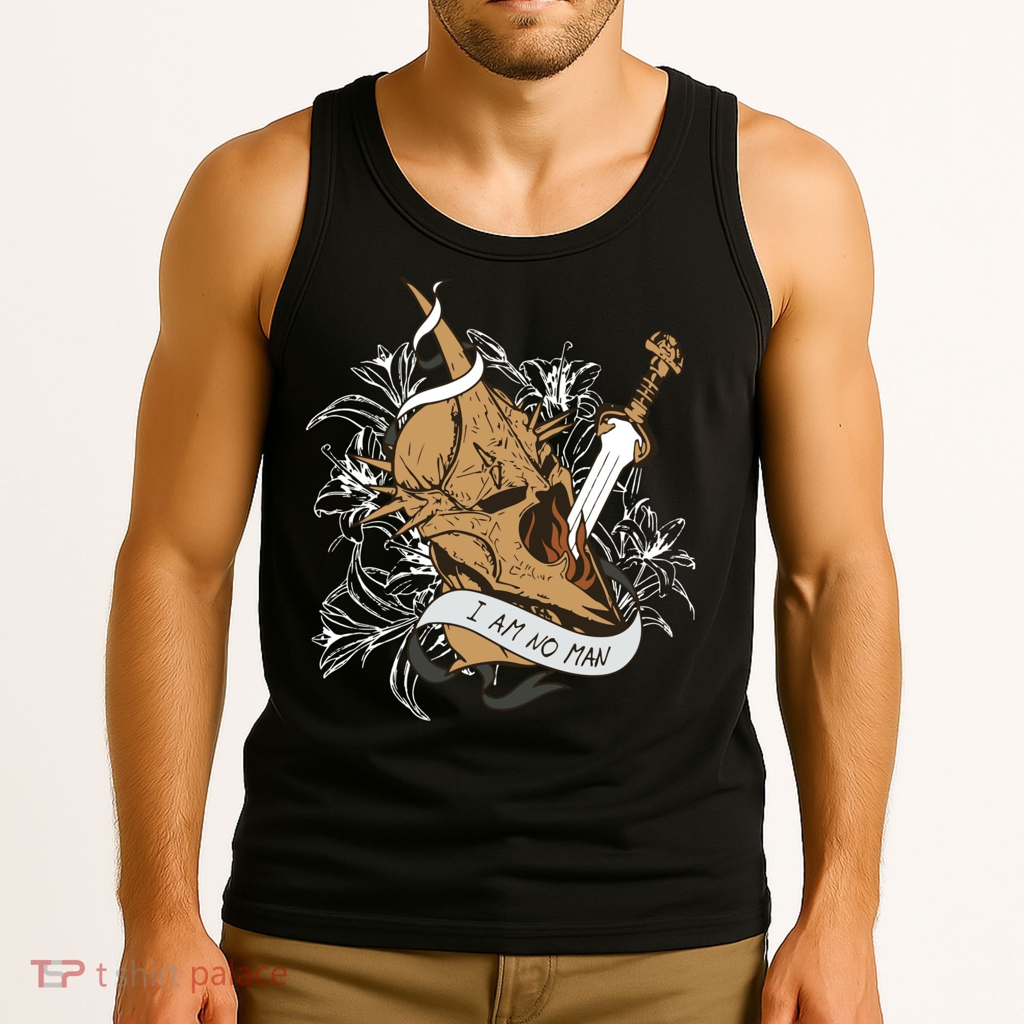 I Am No Man Eowyn Book Lover Gift Lotr Tank Top