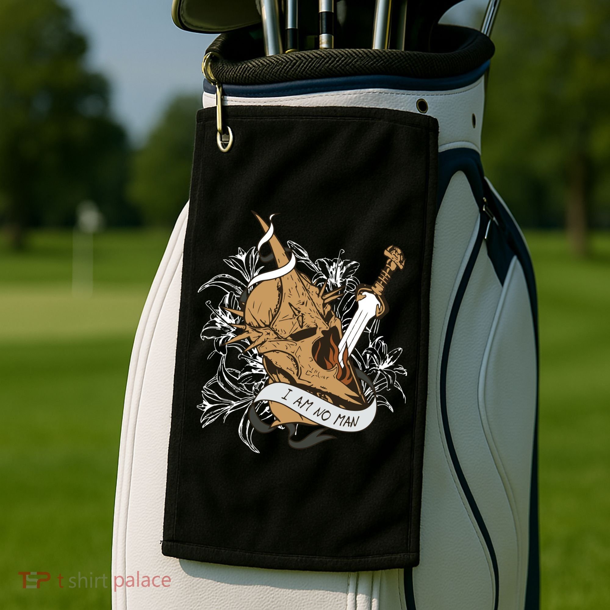 I Am No Man Eowyn Book Lover Gift Lotr Golf Towel
