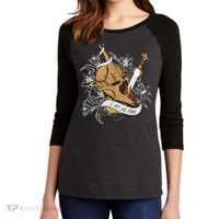 I Am No Man Eowyn Book Lover Gift Lotr Women's Tri-Blend 3/4-Sleeve Raglan Shirt thumb 2