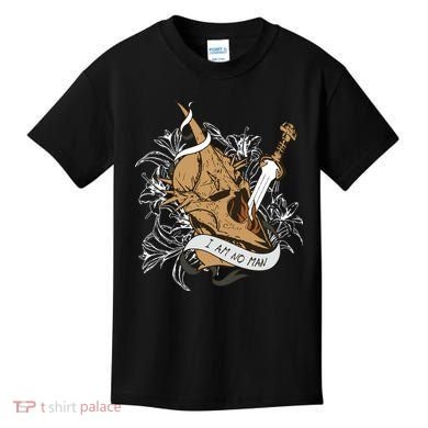 I Am No Man Eowyn Book Lover Gift Lotr Kids T-Shirt