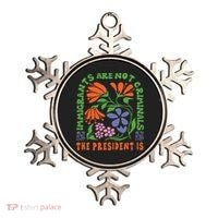 Immigrants Are Not Criminal But The President Is Boho Ornament thumb 0