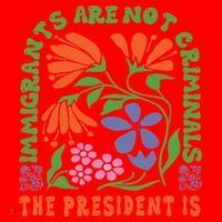 Immigrants Are Not Criminal But The President Is Boho Santa Hat thumb 1