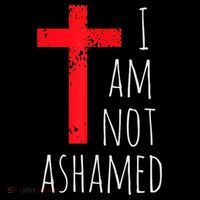 I Am Not Ashamed Big Red Cross Silhouette Image Gospel Coffee Mug thumb 5