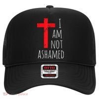 I Am Not Ashamed Big Red Cross Silhouette Image Gospel Hat thumb 0