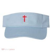 I Am Not Ashamed Big Red Cross Silhouette Image Gospel Visor thumb 0