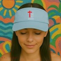 I Am Not Ashamed Big Red Cross Silhouette Image Gospel Visor thumb 2