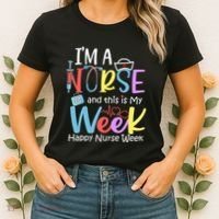 IM A Nurse And This Is My Week Happy Nurse Week Women's T-Shirt thumb 2