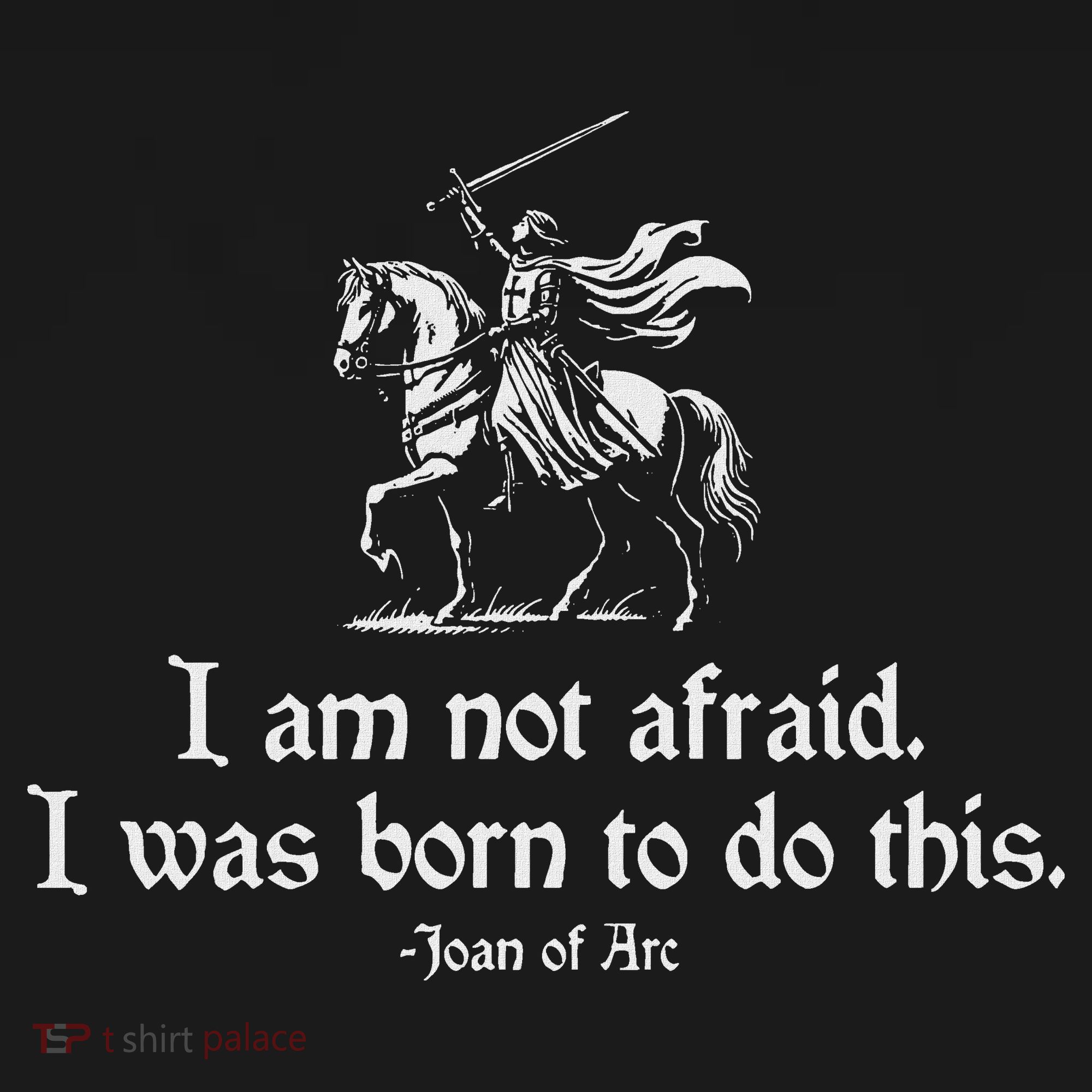 I Am Not Afraid. I Was Born To Do This. Joan Of Arc Quote Women's Hoodie