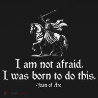 I Am Not Afraid. I Was Born To Do This. Joan Of Arc Quote Mousepad thumb 1