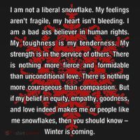 I Am Not A Liberal Snowflake Formidable Love Quote Sweatshirt thumb 3