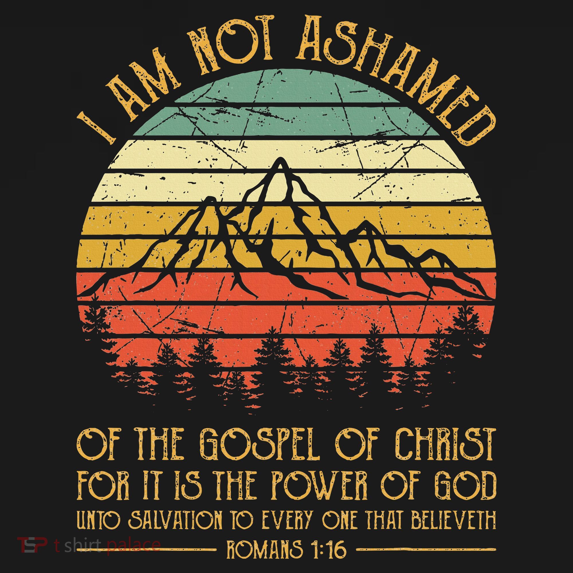 I Am Not Ashamed Of The Gospel Jesus Christian T-Shirt
