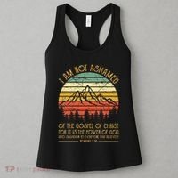 I Am Not Ashamed Of The Gospel Jesus Christian Women's Tank Top thumb 3