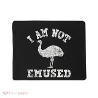 I Am Not Emused Safari Animal Lover Zookeeper Emu Lover Mousepad thumb 0
