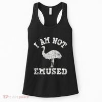 I Am Not Emused Safari Animal Lover Zookeeper Emu Lover Women's Tank Top thumb 0