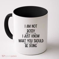 I Am Not Bossy Funny Coffee Mug thumb 0