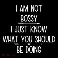 I Am Not Bossy Funny Ornament thumb 1