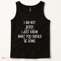 I Am Not Bossy Funny Tank Top thumb 2