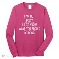 I Am Not Bossy Funny Long Sleeve Shirt thumb 0