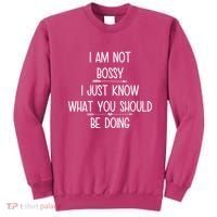 I Am Not Bossy Funny Sweatshirt thumb 0