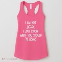 I Am Not Bossy Funny Women's Tank Top thumb 0