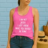 I Am Not Bossy Funny Women's Tank Top thumb 2