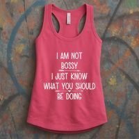 I Am Not Bossy Funny Women's Tank Top thumb 3