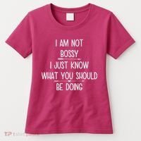 I Am Not Bossy Funny Women's T-Shirt thumb 0