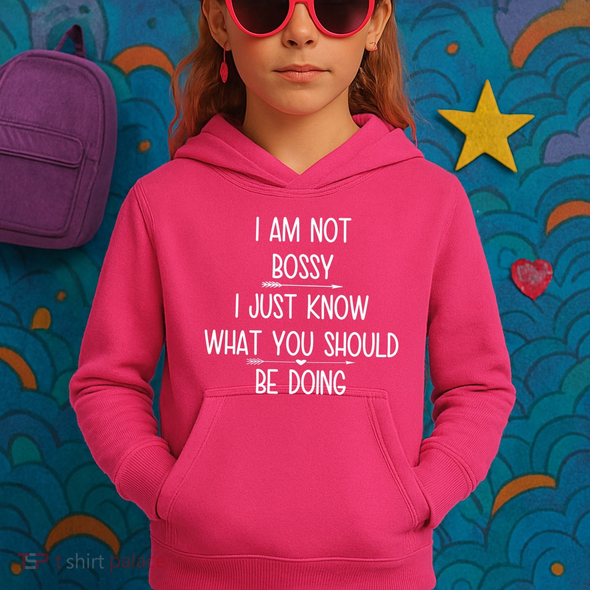 I Am Not Bossy Funny Kids Hoodie