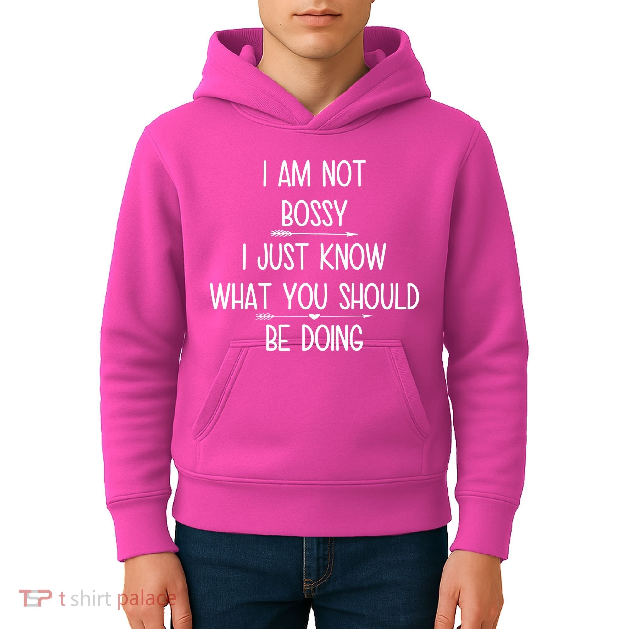 I Am Not Bossy Funny Kids Hoodie