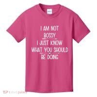 I Am Not Bossy Funny Kids T-Shirt thumb 0