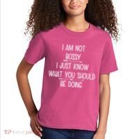 I Am Not Bossy Funny Kids T-Shirt thumb 2